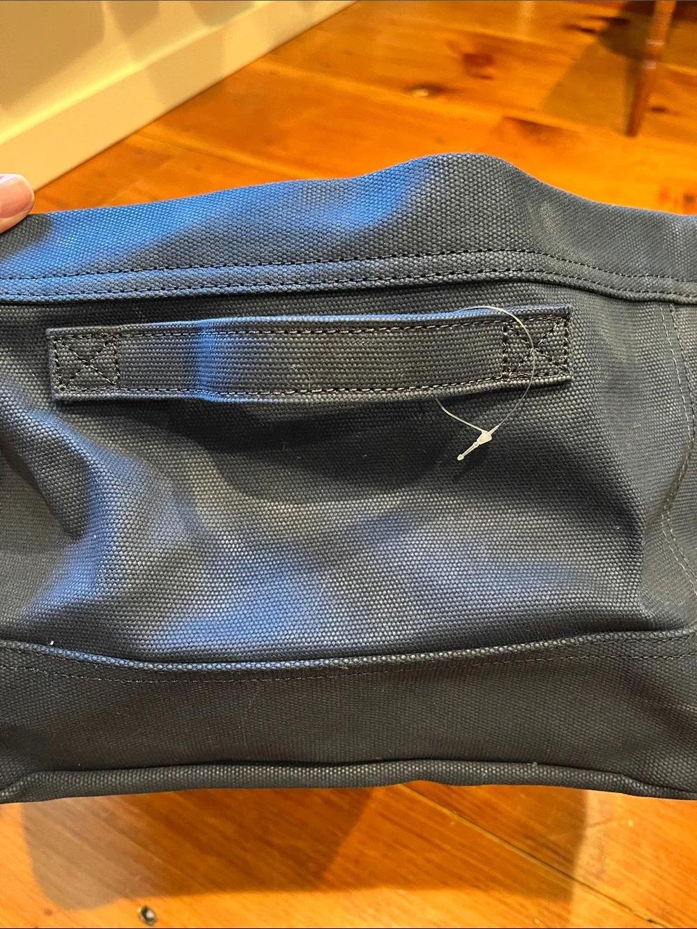 Set/2 LL BEAN Nautical Navy Canvas Totes Size Large 10